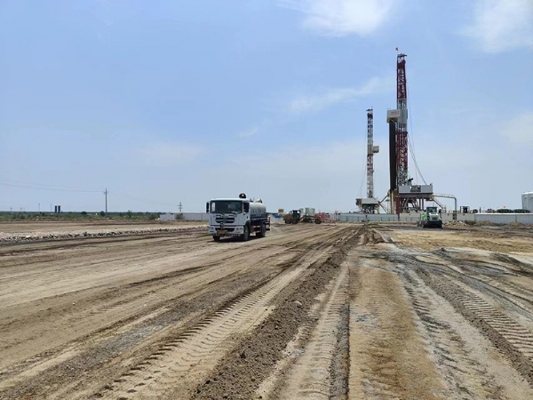 山東.東營—石油鉆井進井路、井場固化 